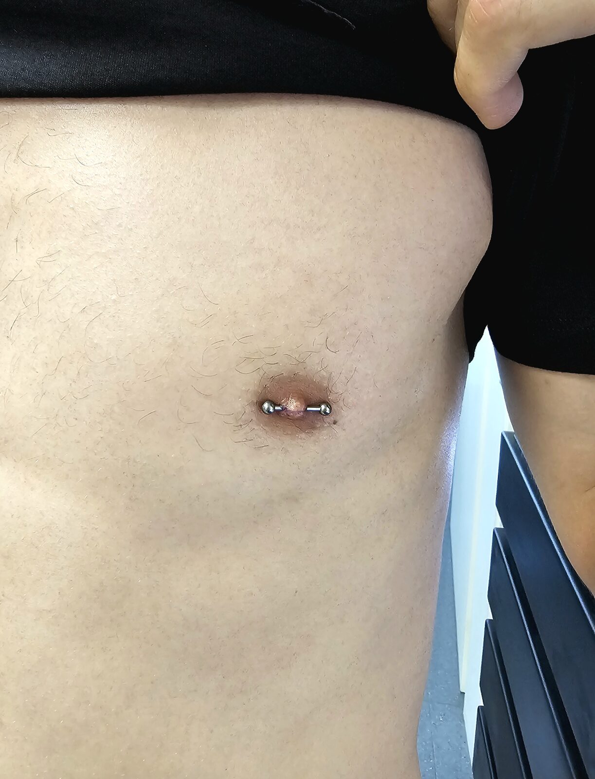 Nipple piercing